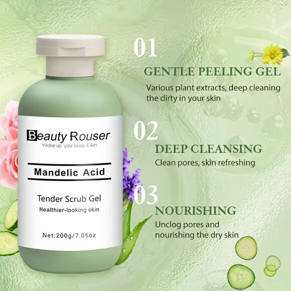NEW Mandelic Acid Tender Scrub Gel for Face and Body - Picture 1 of 4